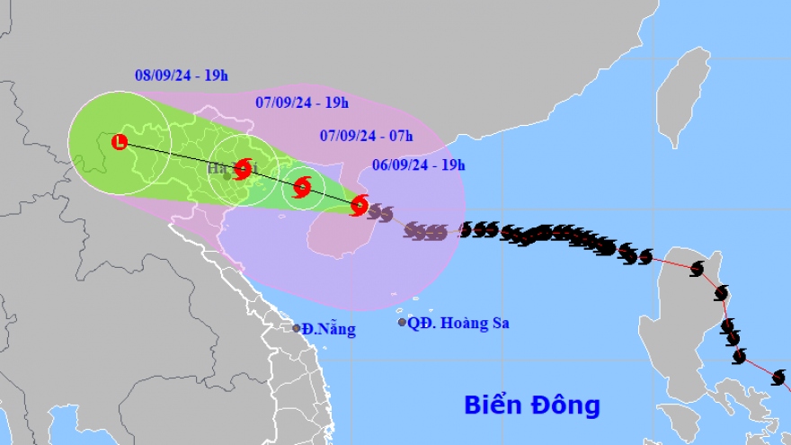 Bão số 3 giảm cấp, cách Quảng Ninh khoảng 300km